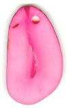 1 Pink Tagua Nut Pendant
